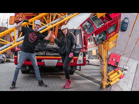 Bij Jessica Bruintjes in de GROOTSTE mobiele torenkraan TER WERELD! 🏗️