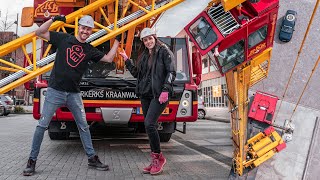 Bij Jessica Bruintjes in de GROOTSTE mobiele torenkraan TER WERELD! 🏗️