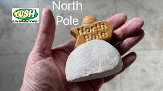 Lush &#39;North Pole&#39; Christmas 2021 bubble bar demo