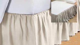 Easy DIY Dust Ruffle/Bed Skirt Tutorial