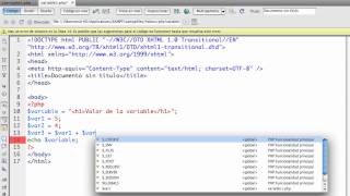Curso PHP - 2. Variables