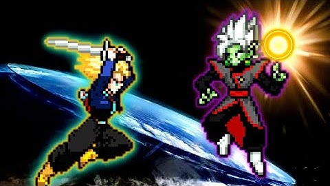 Trunks SSJ Rage V3 (New) VS Fused Zamasu V4 (all form) in Jump Force Mugen