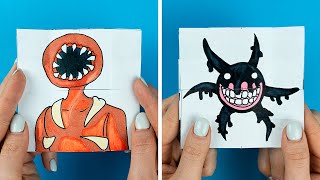 Drawing DOORS MONSTERS 😲 ROBLOX 😊 Art &amp; Paper Craft For Fans | 팬을 위한 미술 및 종이 공예 - 문 몬스터 그리기