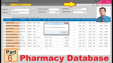 Pharmacy Database in Access Part 6 - Submitted for Approval Status
