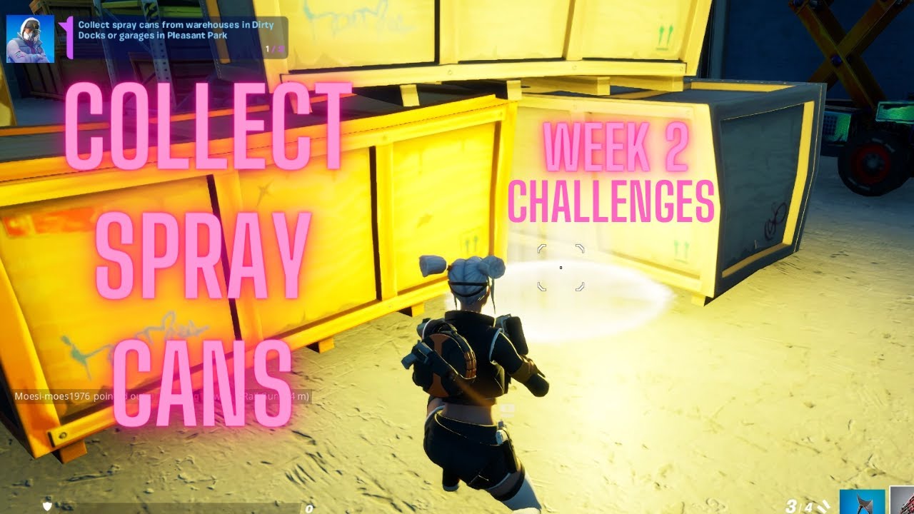 Collect Spray Cans All Locations Fortnite Season 7 Week 2 Challenges