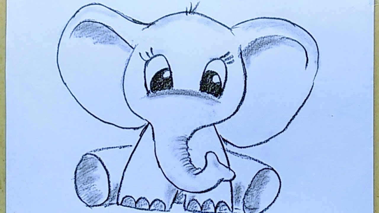 easy pencil drawing for kids 5 YouTube