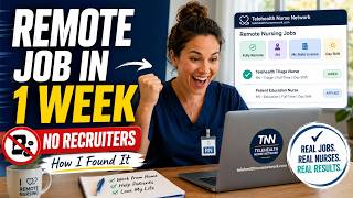 How I Found a Remote Nursing Job in One Week (No Recruiters)