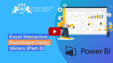 Excel Interactive Dashboard Using Slicers (Part-3) | Power BI Course For Beginners @henryharvin