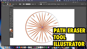 Path Eraser tool in Illustrator tutorial - how to use and remove parts of paths
