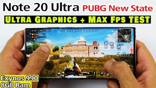 Samsung Note 20 Ultra PUBG New State Test - PUBG New State Ultra Graphics + Max FPS Test! screenshot 5