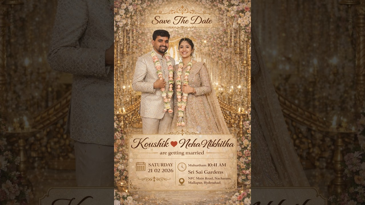 Koushik  and Neha Nikhitha Wedding