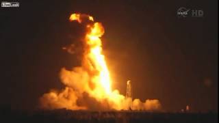 ISS Resupply Mission Antares Rocket Explodes on Liftoff