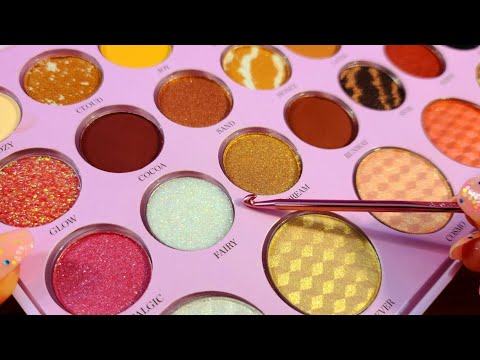 ASMR Satisfying Slime Makeup! Mixing 26 Eyeshadow into Clear Slime! Satisfying Video