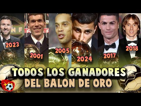 Todos LOS GANADORES del BALÓN de ORO 🥇⚽ (1956 - 2024) ᴴᴰ • MOMENTOS y JUGADAS✨📸
