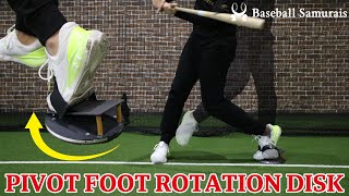 Transfer the Lower Body Energy to the Impact Energy【Pivot Foot Rotation Disk】