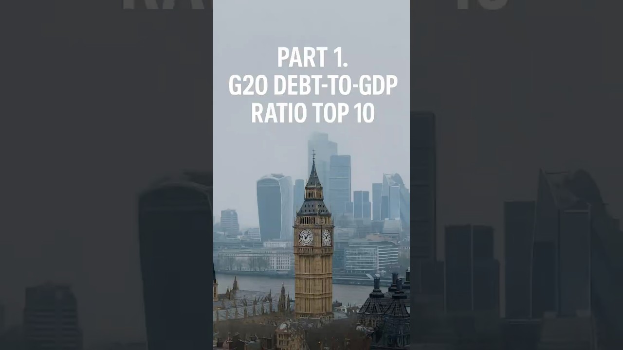 Part1 - G20 Debt-to-GDP Ratio Top 10 (2024 Major 10 Economies Ranking)｜Who’s the most indebted?