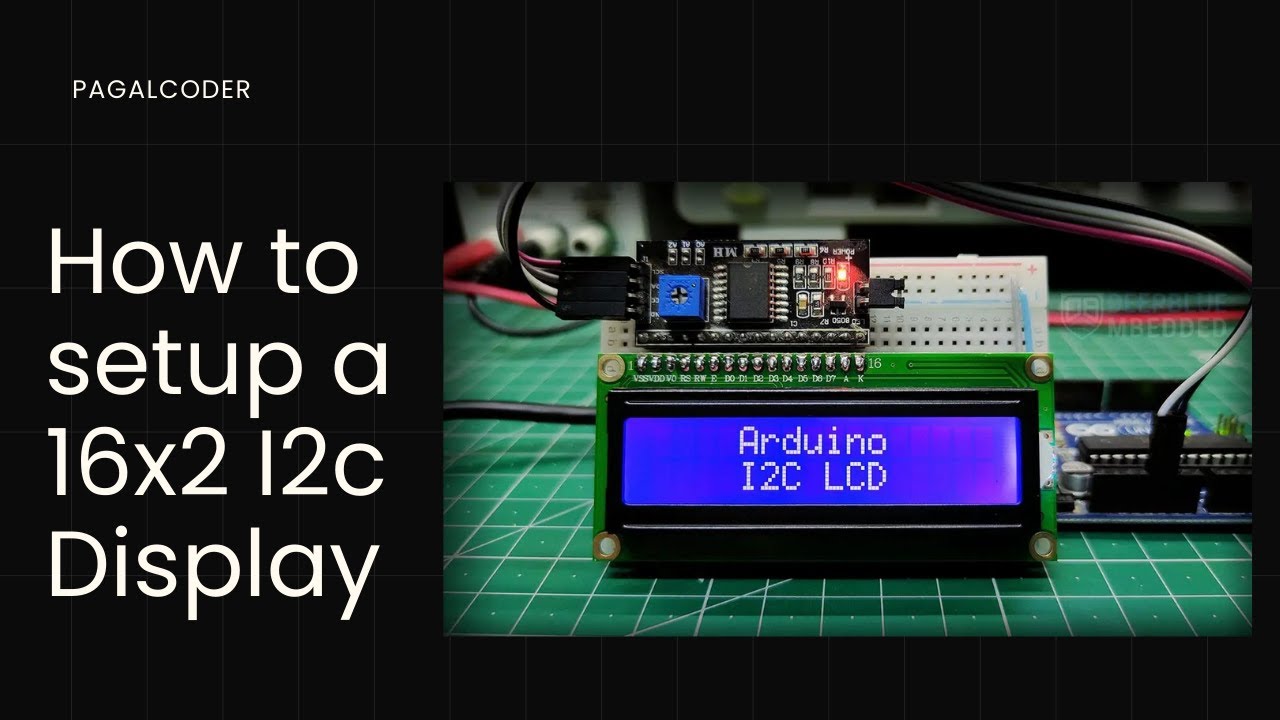 How To Setup a 16x2 I2C Display With Arduino IDE - YouTube