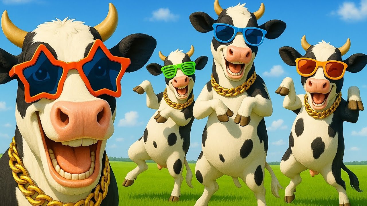 FUNNY COW DANCE 😆 │Cow Song & Cow Videos 2025 | Cow dance mix | funny dancing cow | mooing cow | moo