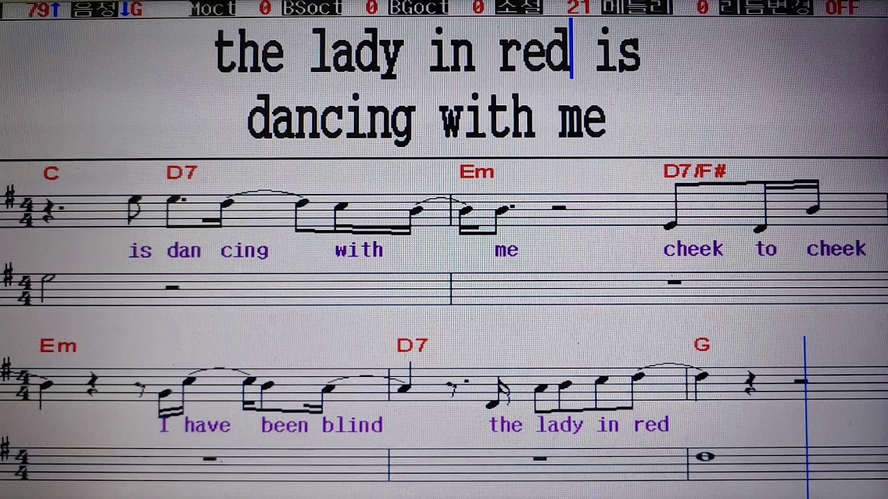 Lady in red (Singing Practice.곡연습.해석)/ Chris de burgh 팝송가르쳐주는남자 304