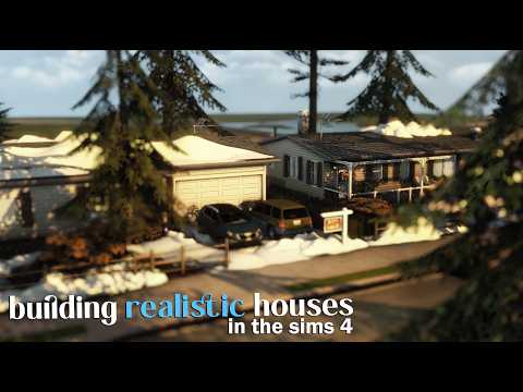 building realistic houses in the sims 4 | relaxing longplay with commentary