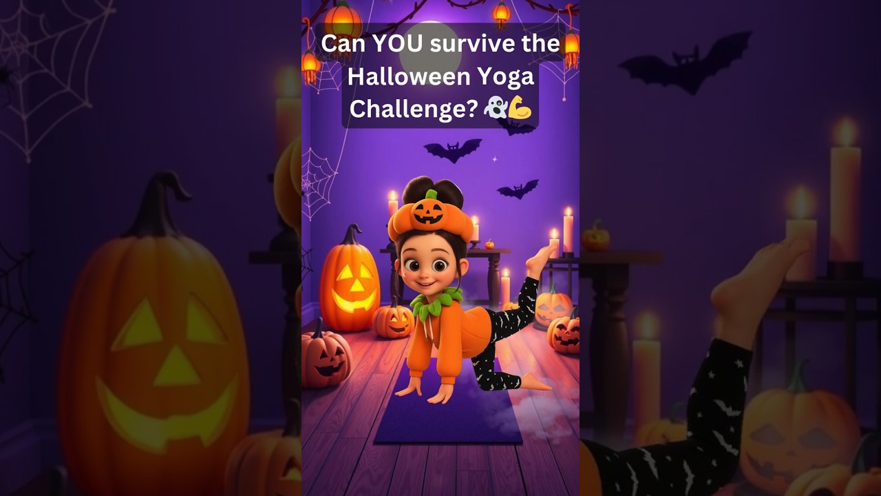 Halloween Yoga for Kids | Short Brain Break | Yoga Niños 