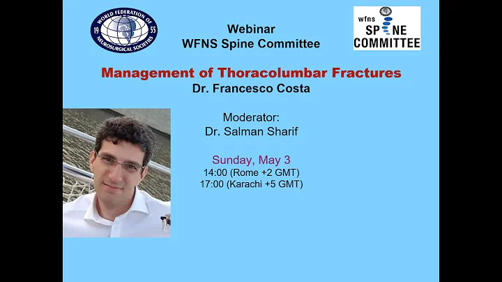 WFNS Spine Committee Webinar: Francesco Costa, Man...