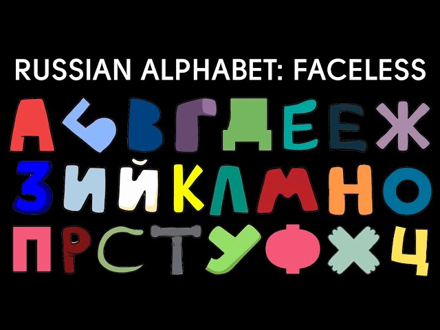 Russian Alphabet lore but Letters are Angry (A-Z) 