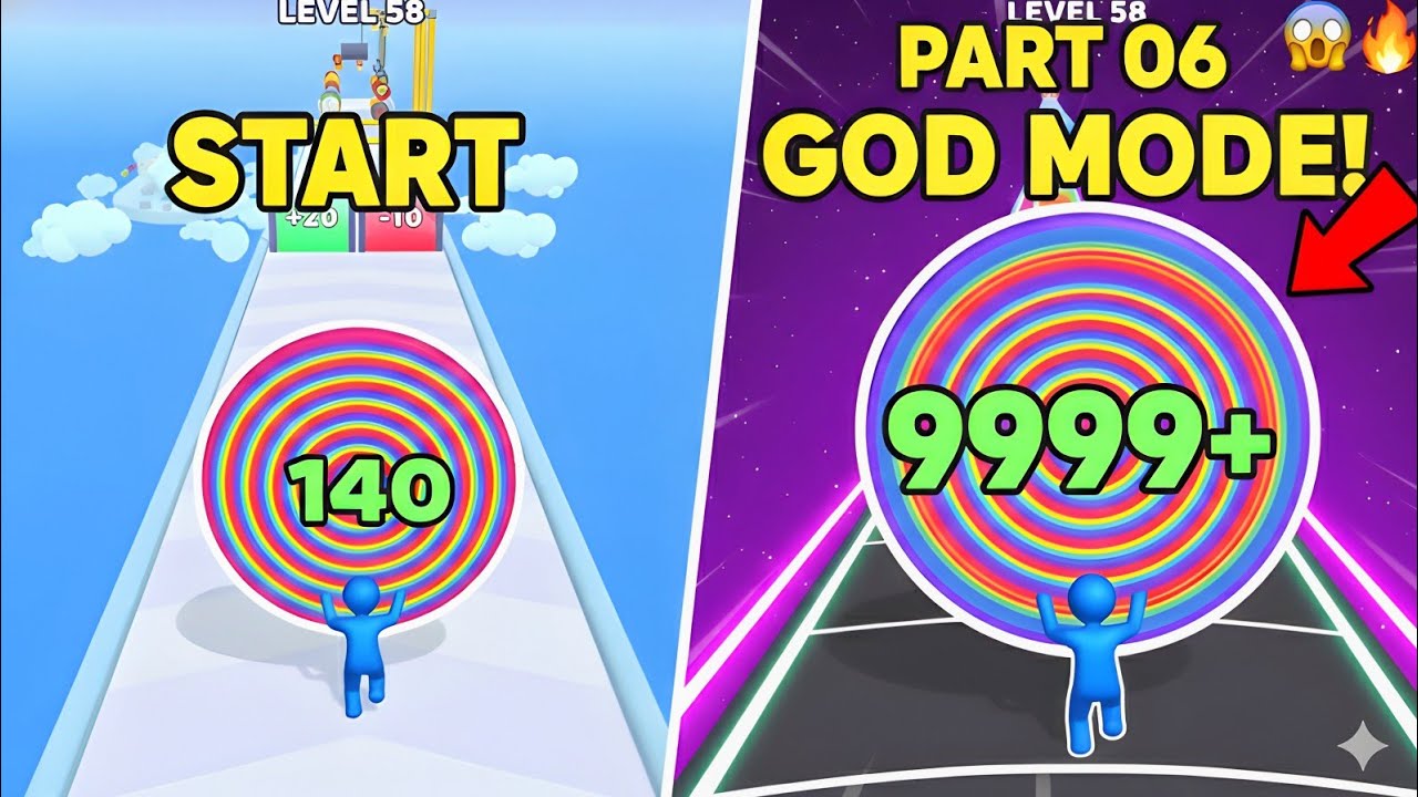 Layer Man Run 3D - Walkthrough Gameplay, ASMR Game, Part 06 