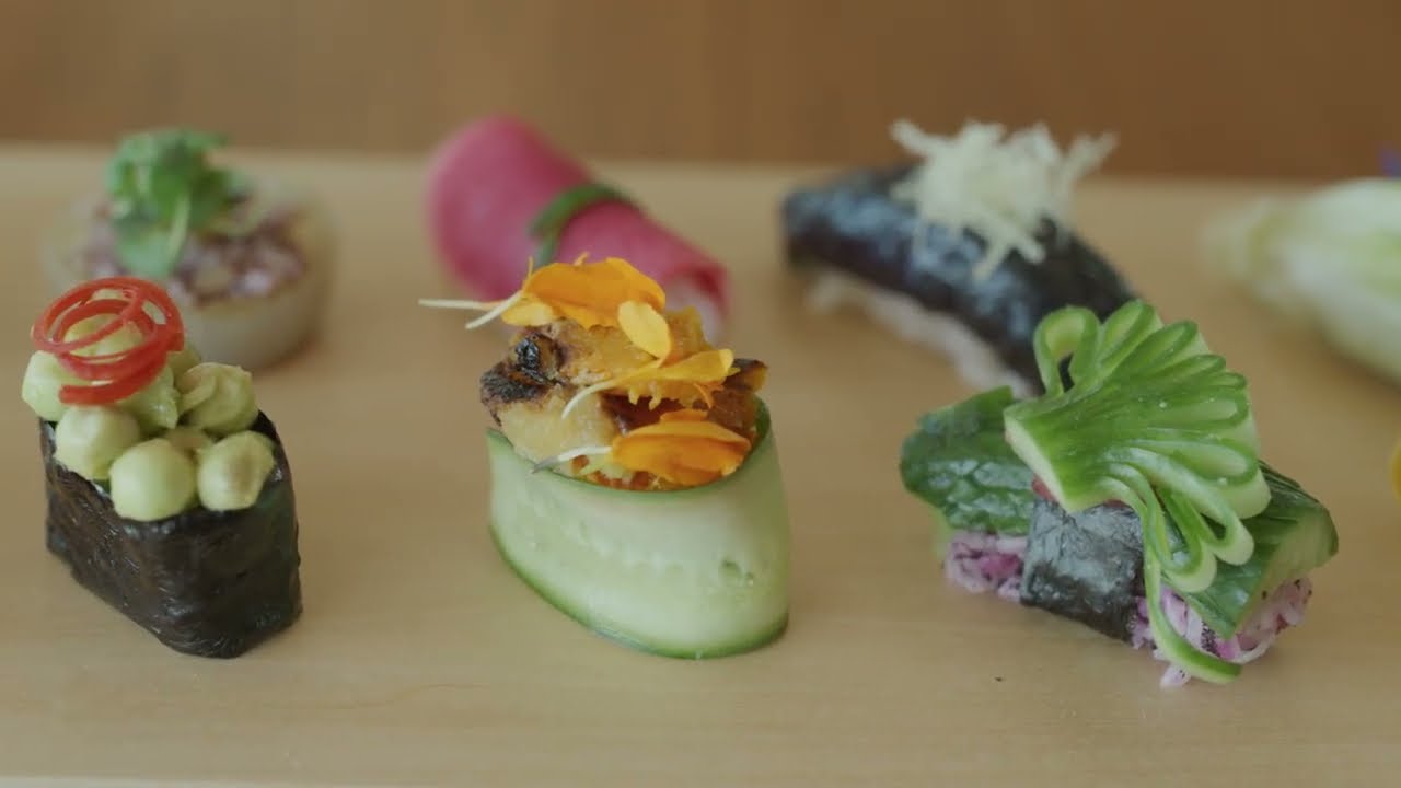 Veggie Sushi with Wolfgang Puck and Tetsu Yahagi at Merois