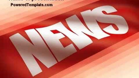 News PowerPoint Template by PoweredTemplate.com