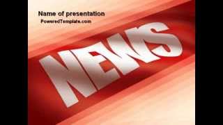 News PowerPoint Template by PoweredTemplate.com