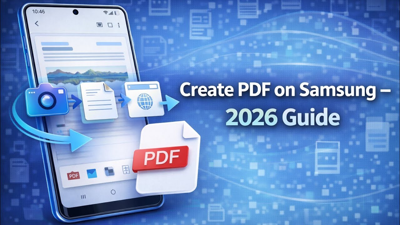 how to Create PDF Files on Samsung Device – 2026 Tutorial