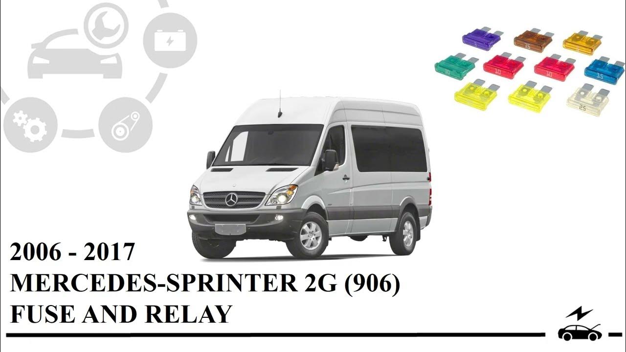 Fuse box diagram Mercedes-Benz Sprinter 906 2G and relay with