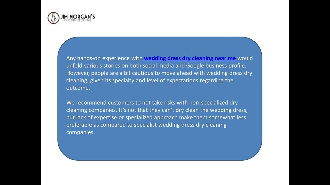 How Much It Would Cost For Wedding Dress Dry Cleaning Near me YouTube