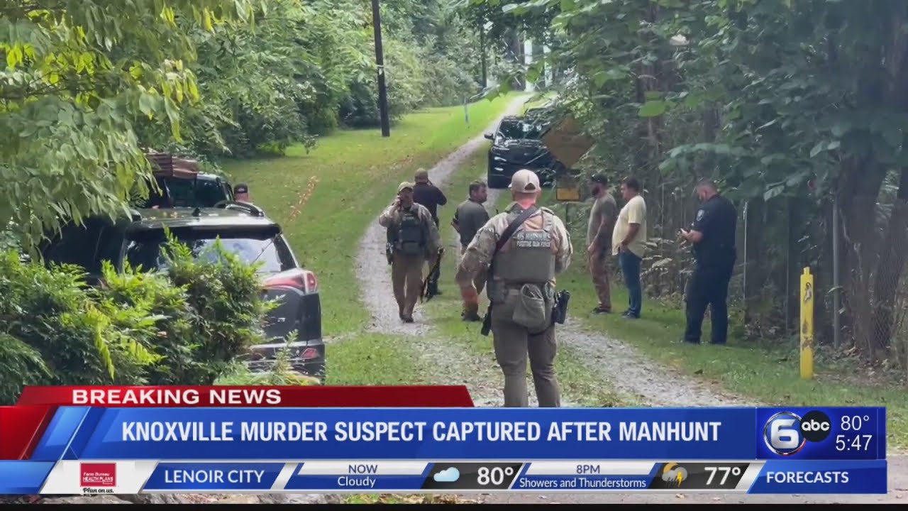 Knoxville murder suspect captured after manhunt in Oak Ridge - YouTube