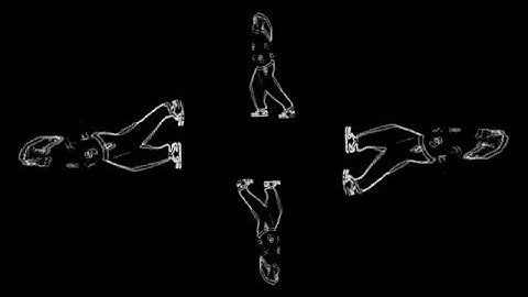 Running Man Dance, Hip Hop, Holographic Animation For Use With HoloQuad Pyramid Hologram MMD