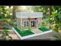 How to Make a Realistic Small House from Cardboard | DIY Mini House