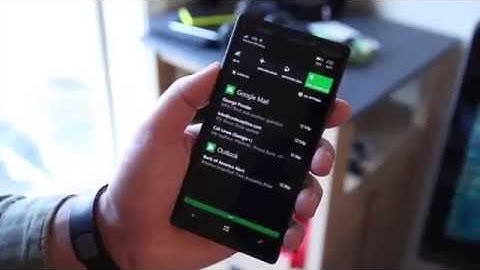 Notification and Actions on Windows Phone 8.1