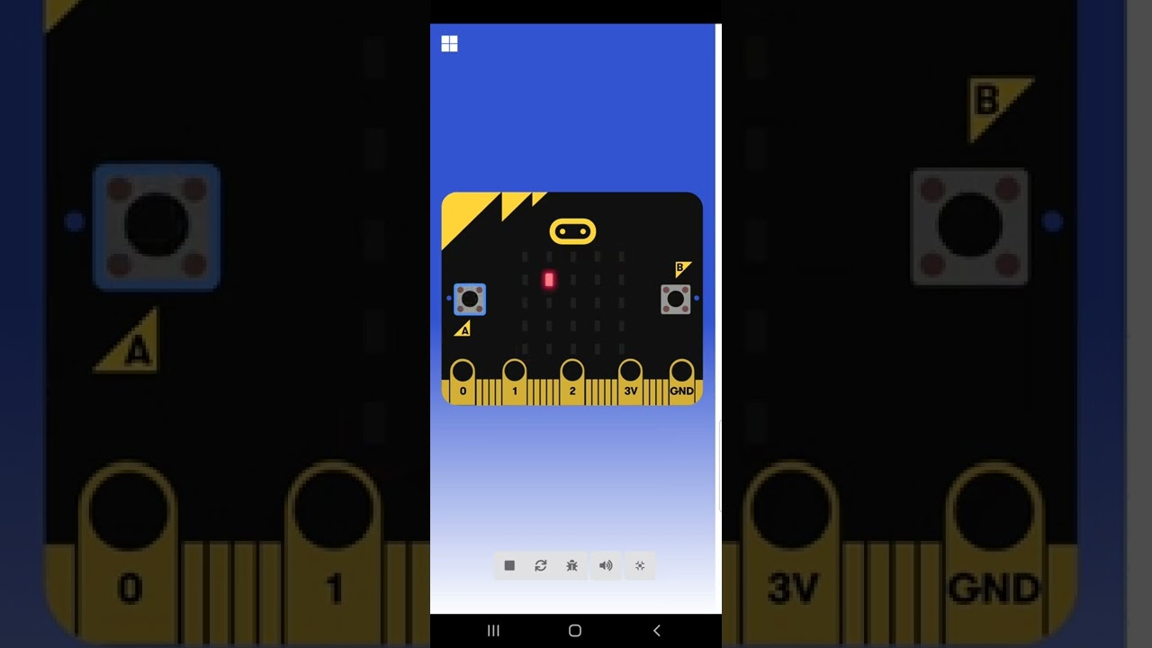 microbit Arreglo de leds variables con botones