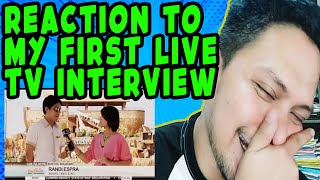 My first live TV interview!