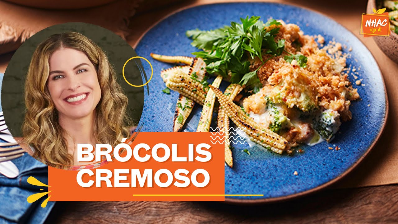 Brócolis cremoso com farofa de castanha | Cozinha Prática