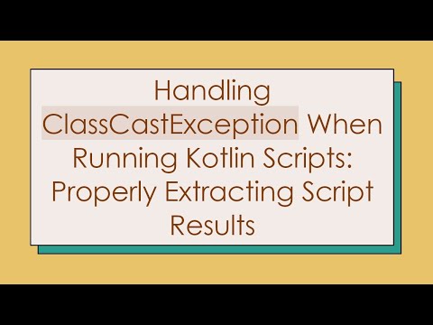 Handling ClassCastException When Running Kotlin Scripts: Properly Extracting Script Results