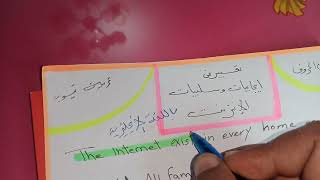 تعبير عن إيجابيات وسلبيات الإنترنت باللغة الإنجليزية E🌍