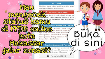 CARA CEK STATUS CALON PPDB online kota Makassar Thn 2020
