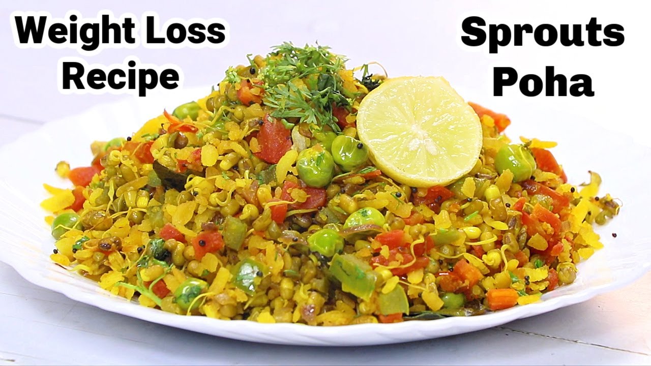 Sprouts Poha Recipe | वजन कम करने वाला हेल्दी नाश्ता | Poha Recipe | Sprouts Recipe | Kabitaskitcen | Kabita Singh | Kabita