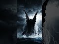 A giant creature came out from the sea 🙀😱😰#seacreatures #scarysea #darknight