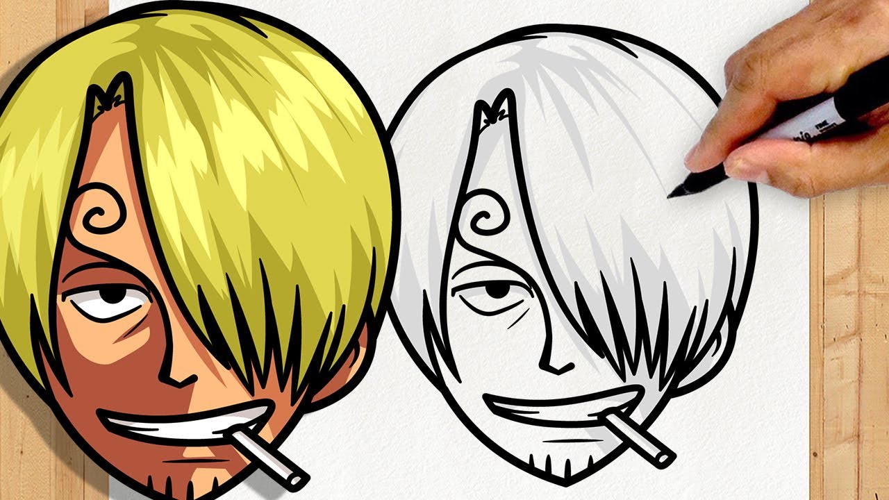 サンジの描き方 One Piece Vinsmoke Sanji ステップバイステップのシンプルで簡単 Youtube