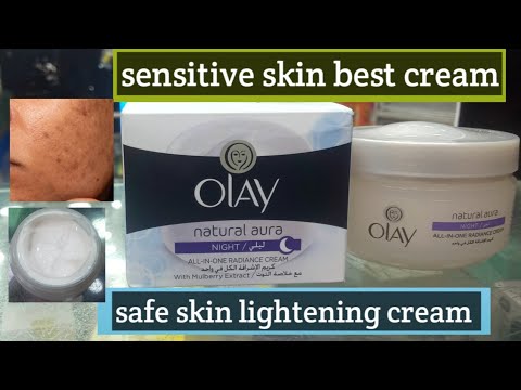 Olay natural aura night cream.safe skin lightening cream.dark spots remove best cream.