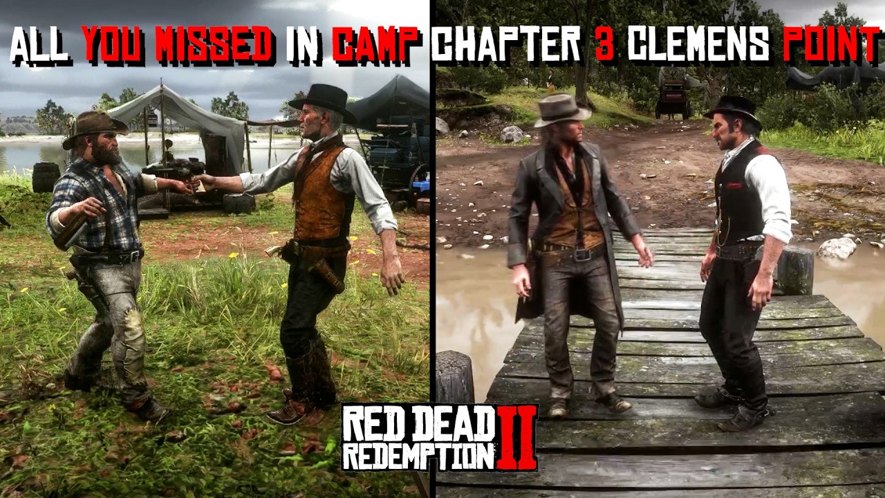 All 60 Camp Conversations You Missed In Chapter 3 Clemens Point - RDR2 ...