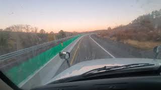New Mexico/Colorado border via I-25 through Raton Pass